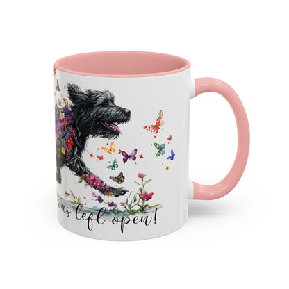 Labradoodle/Groodle #1  Live like the gate was left open, Accent Mugs, 11oz & 15oz