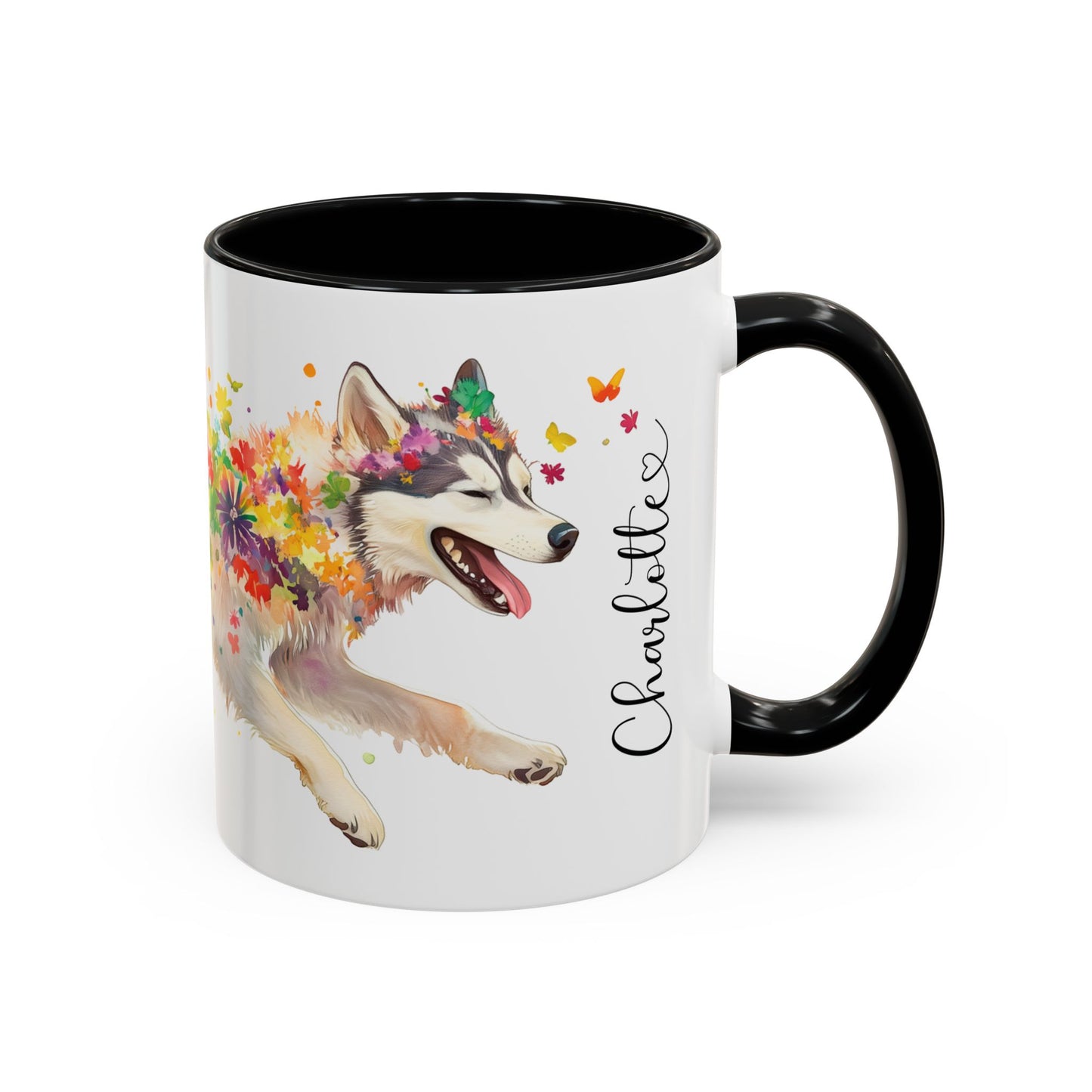 Malamute Personalized Accent Mugs, 11oz