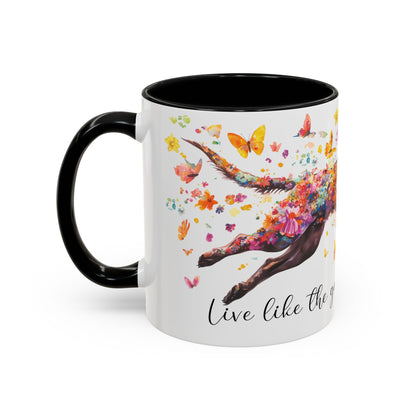 Labrador #1 “Live like the gate was left open" Accent Mugs, 11oz