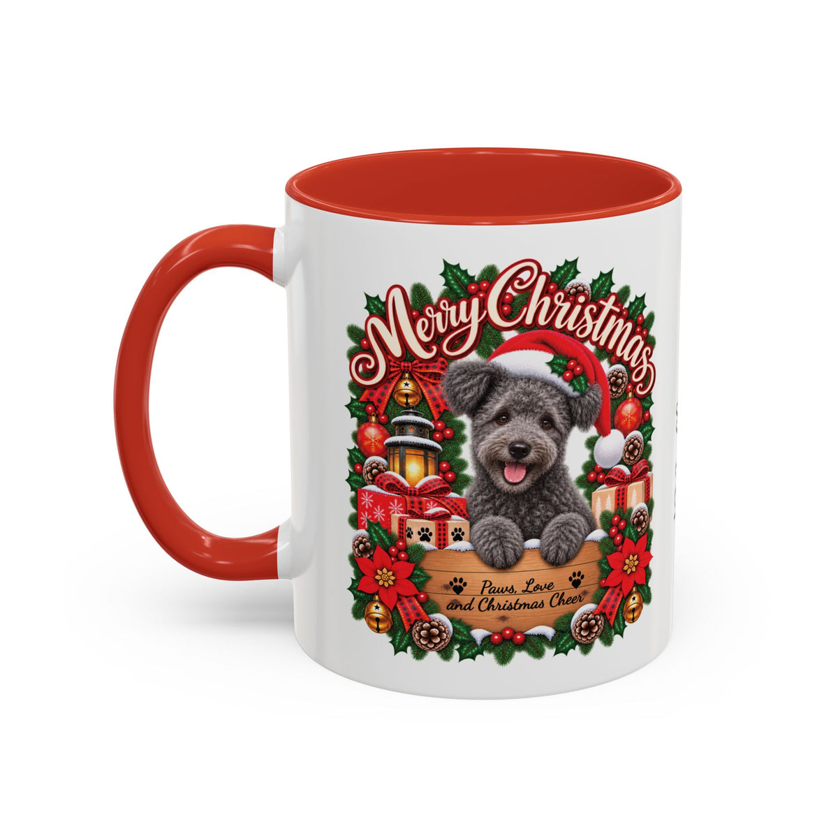 Pumi #2 Merry Christmas, personalised accent colour 11oz mug