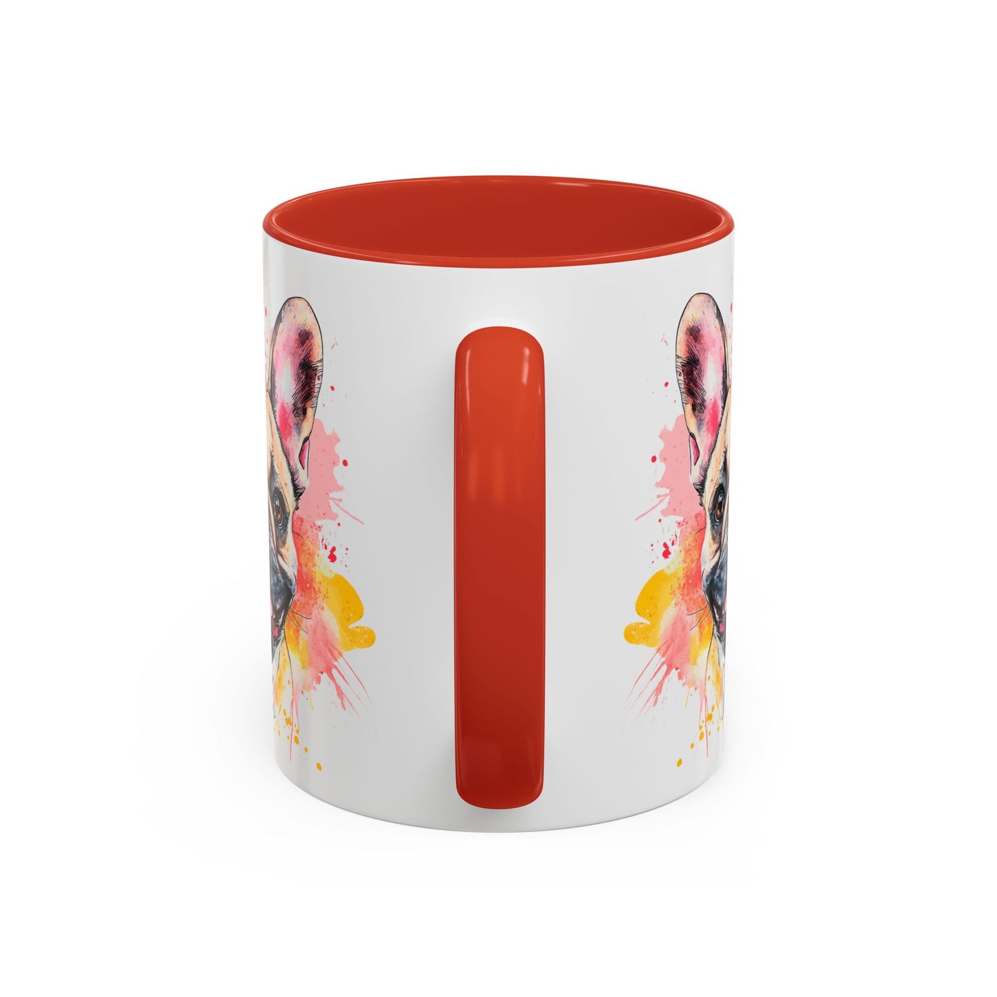 French Bulldog #2 Colourful Personalized Accent Mugs, 11oz