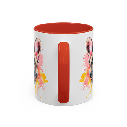 French Bulldog #2 Colourful Personalized Accent Mugs, 11oz