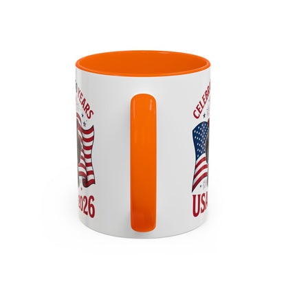 Dachshund #2 - 250th Celebration Personalised  Accent Mugs, 11oz & 15oz
