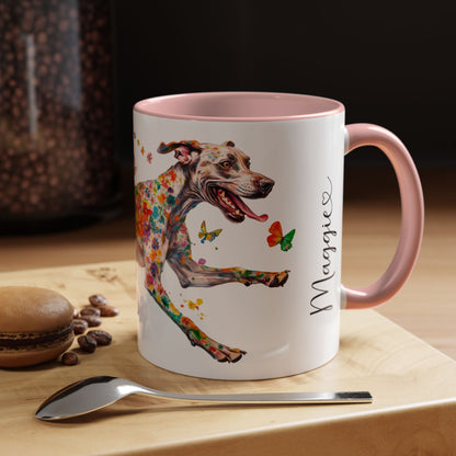 Great Dane #2 Personalized Colorful Accent Mugs, 11oz