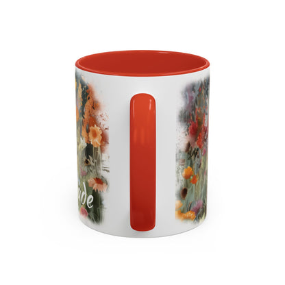 Fox sleeping #2 Personalized Accent Mugs, 11oz