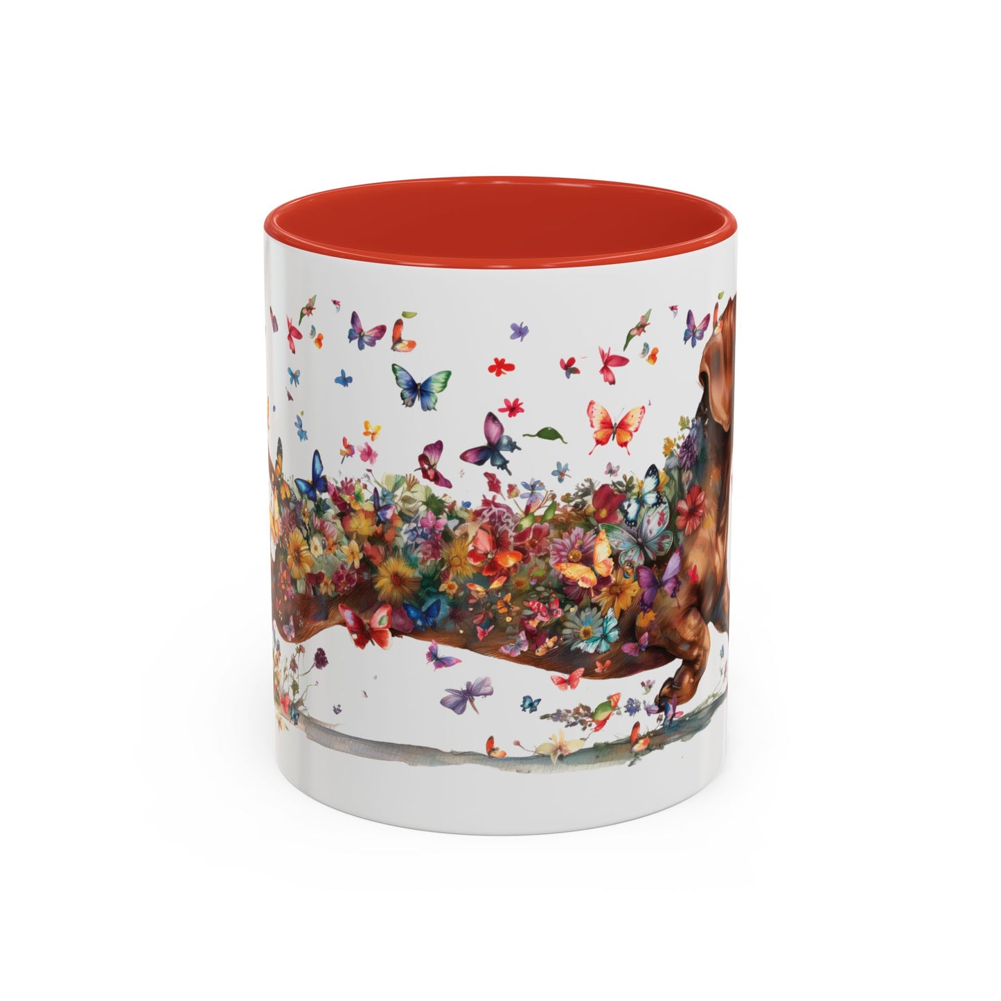 Dachshund #4 Personalized Accent Mugs, 11oz