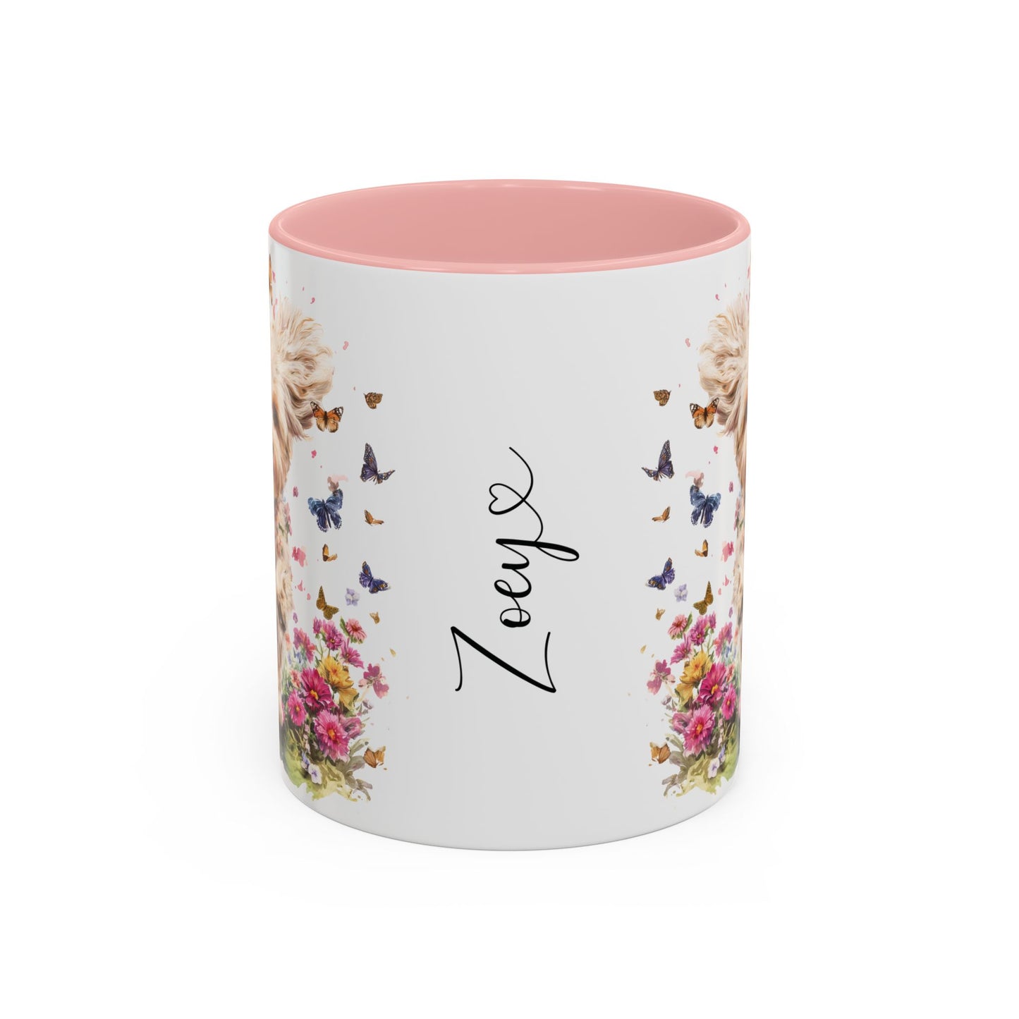 Maltipoo #5 Personalized Accent Mugs, 11oz