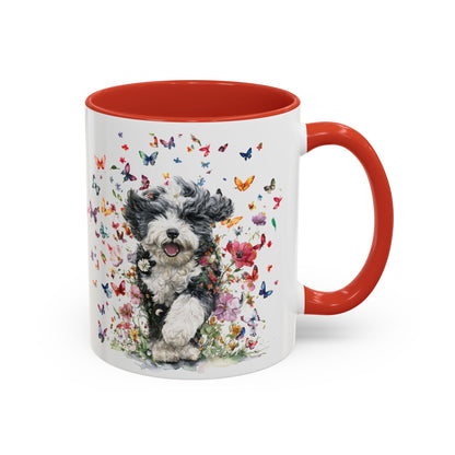 Bernedoodle #2 Personalized Accent Mugs, 11oz