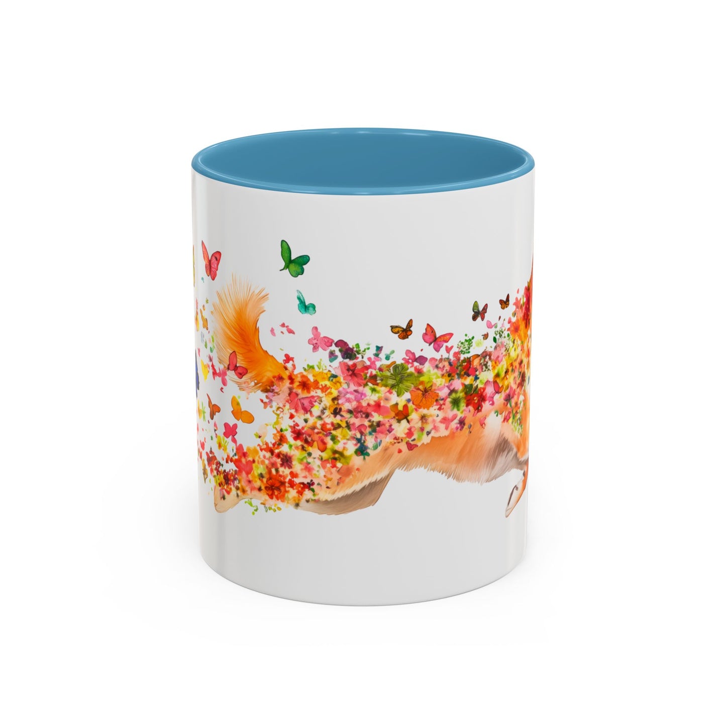 Shiba Inu Personalized Colorful Accent Mugs, 11oz