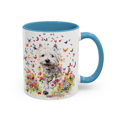 West Highland Terrier #2 Personalized Accent Mugs, 11oz