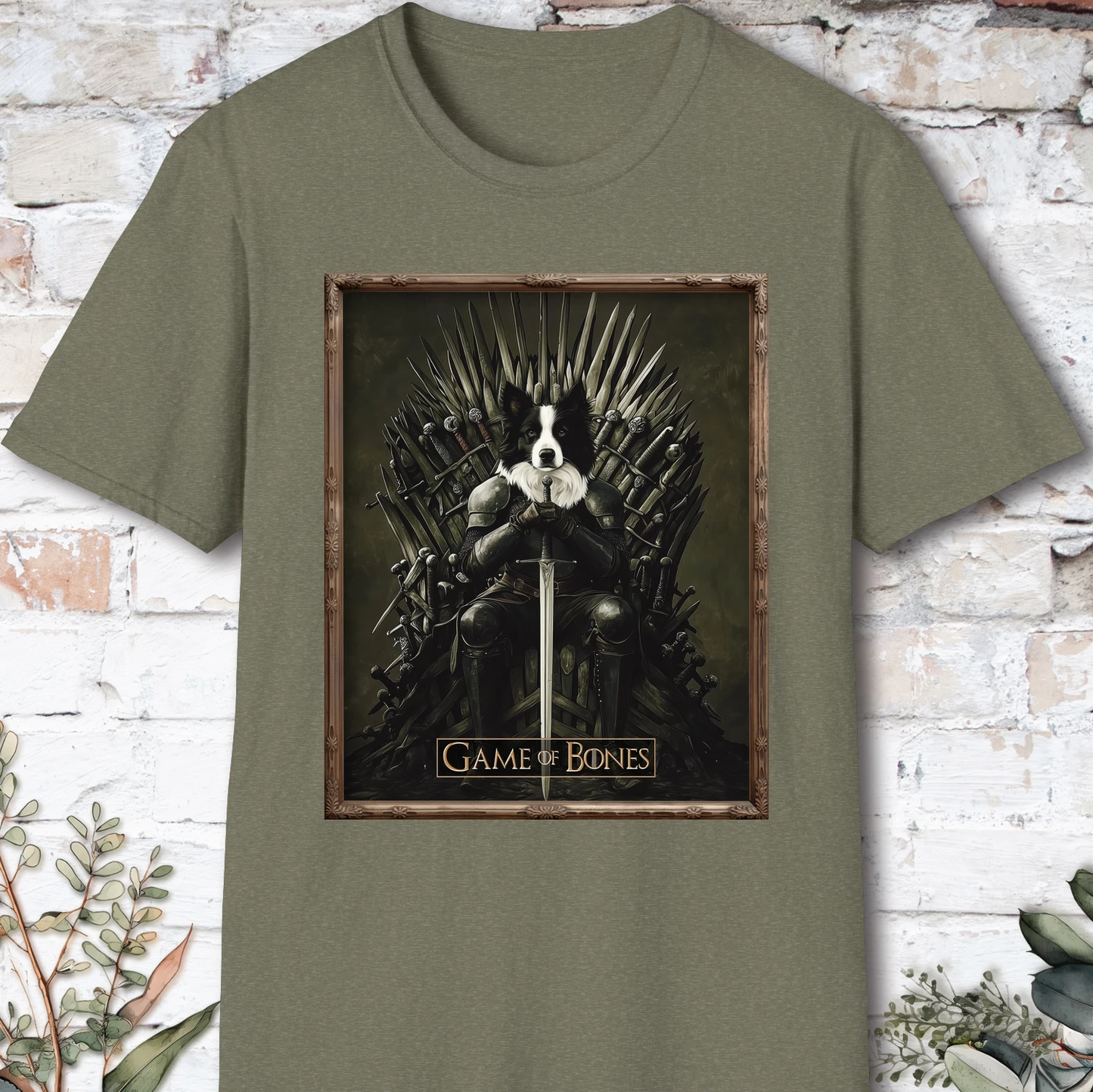 Border Collie #1 Game of Bones unisex T shirt