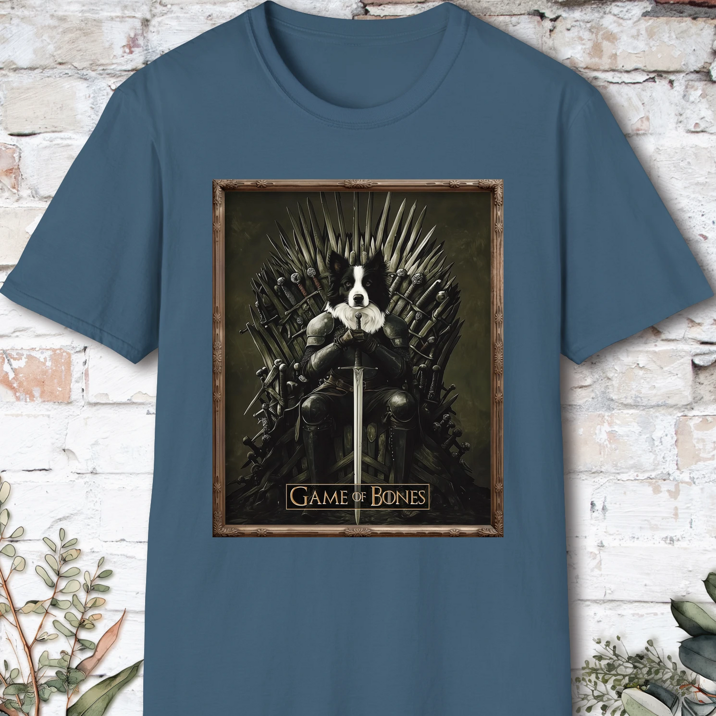 Border Collie #1 Game of Bones unisex T shirt