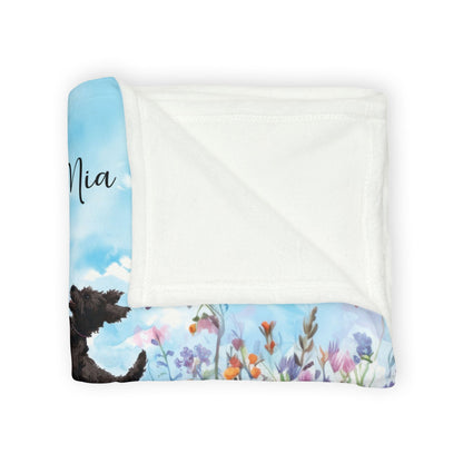 Pumi floral Personalised Blanket