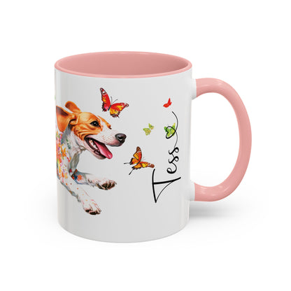 Beagle Personalized Accent Mugs, 11oz