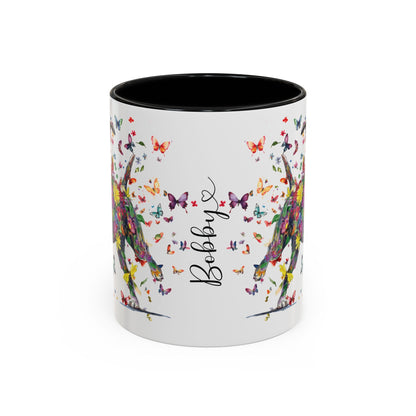 Boxer #2 Personalized Accent Mugs, 11oz