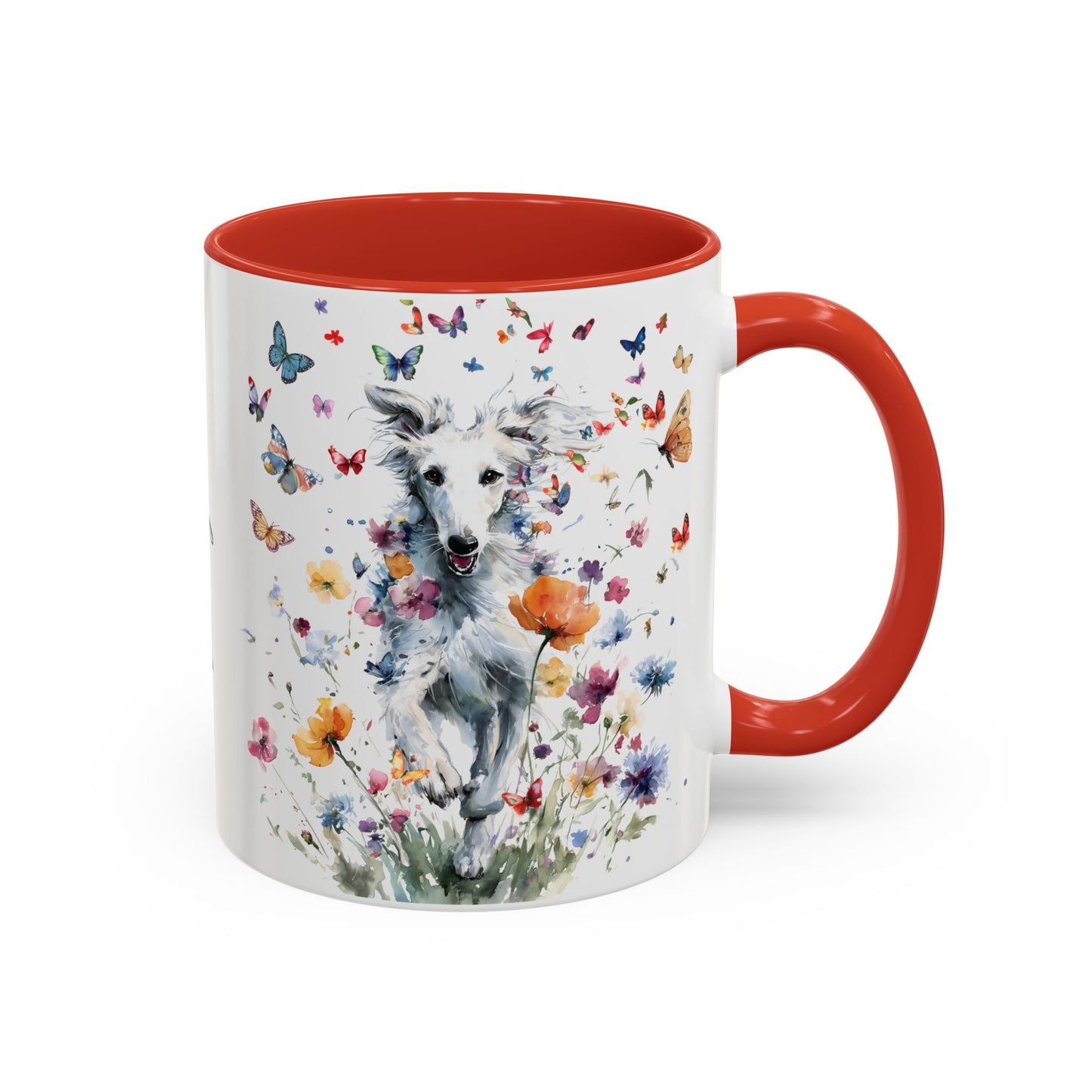 Silken Windhound #3 Personalized Accent Mugs, 11oz