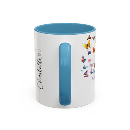 English Setter #1 Personalized Accent Mugs, 11oz