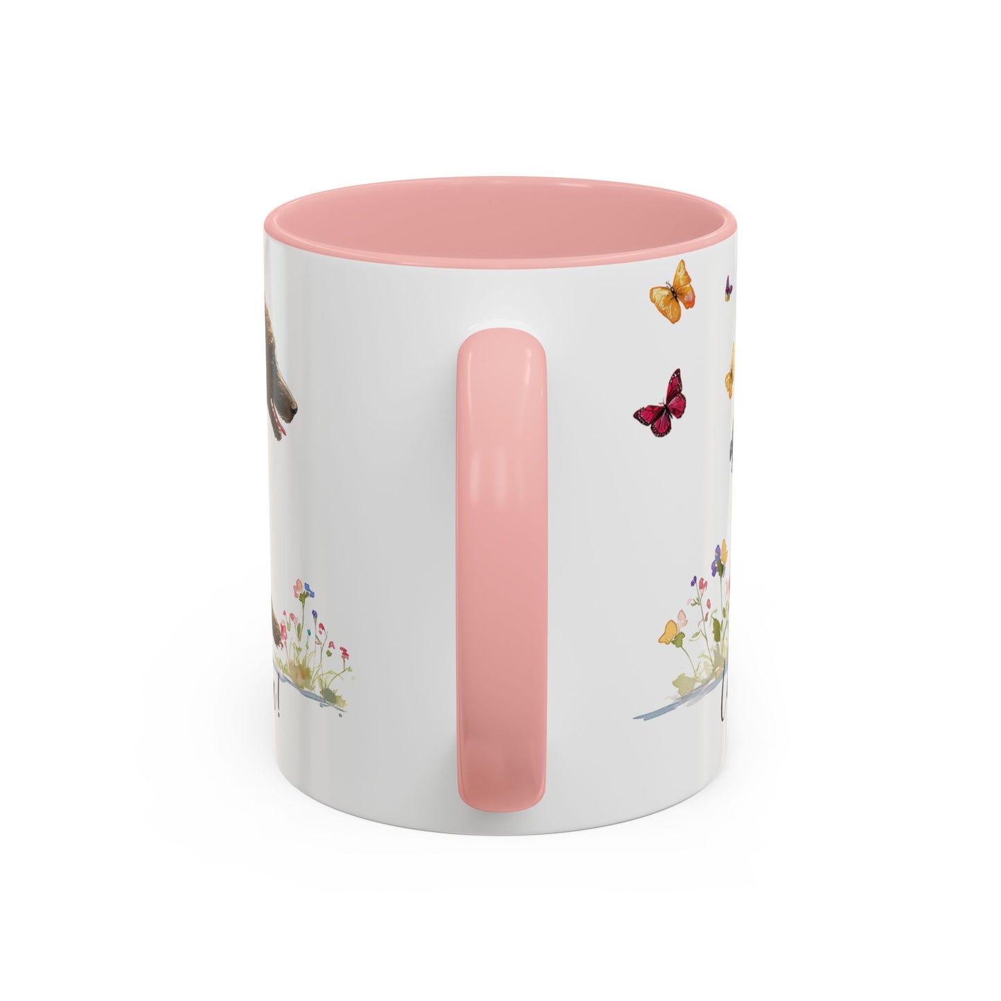 Curly Coated Retriever #1 “Live like the gate was left open" Accent Mugs, 11oz