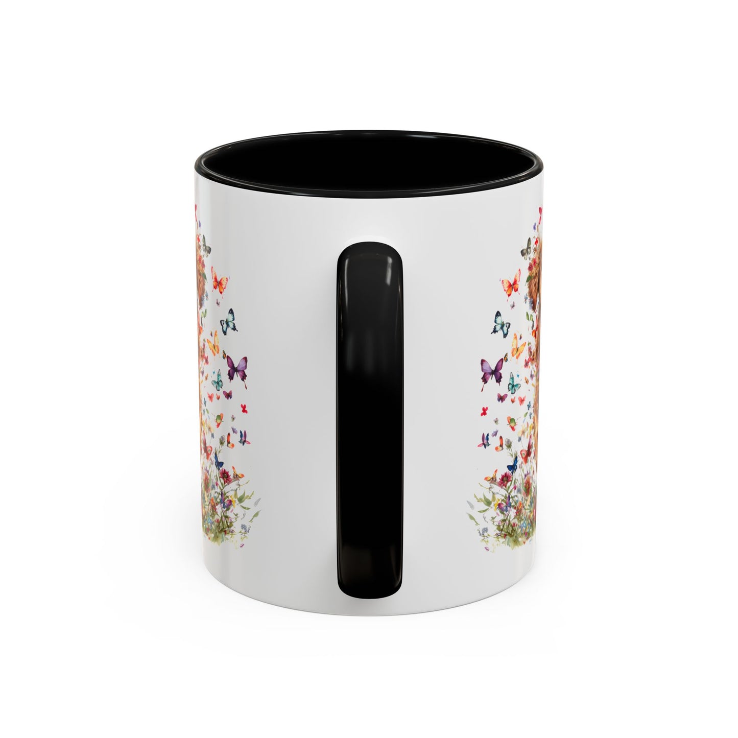Red Golden Retriever Personalized Accent Mugs, 11oz