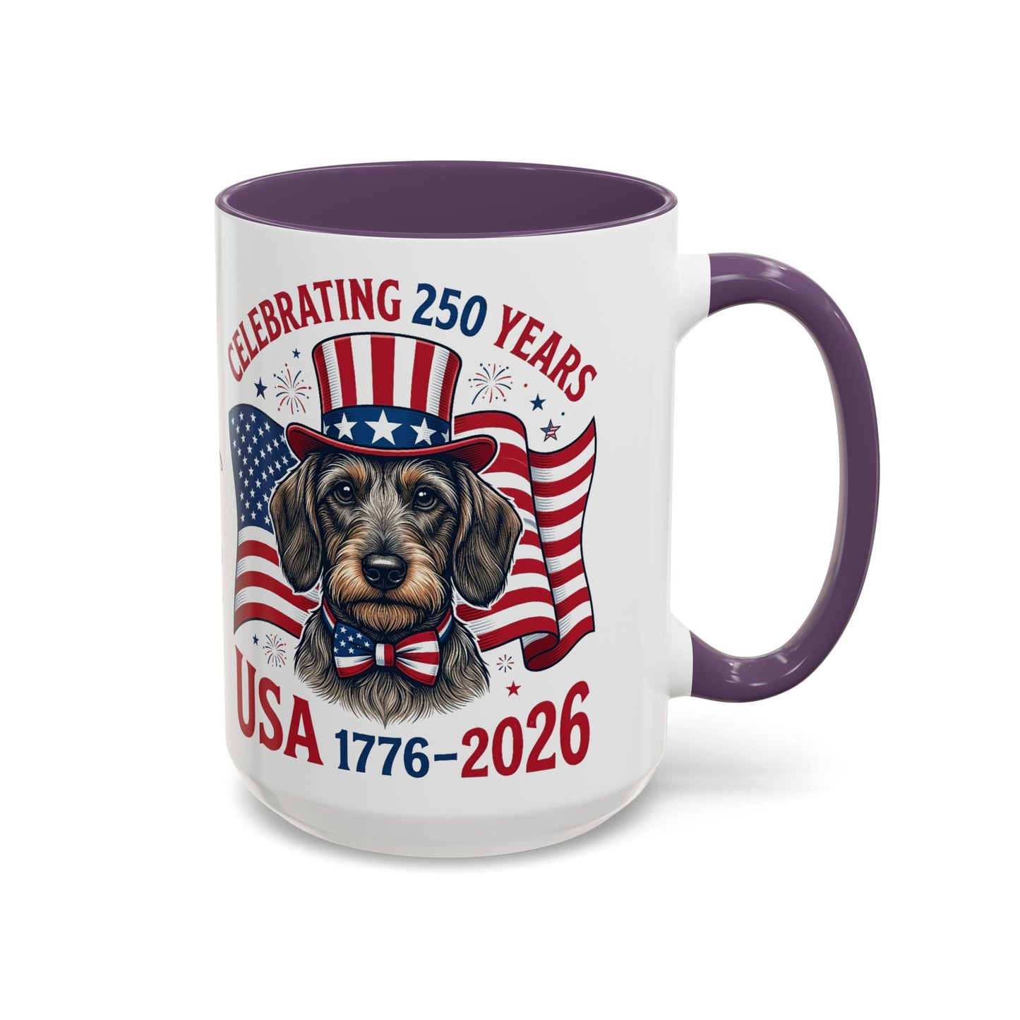 Dachshund #2 - 250th Celebration Personalised  Accent Mugs, 11oz & 15oz