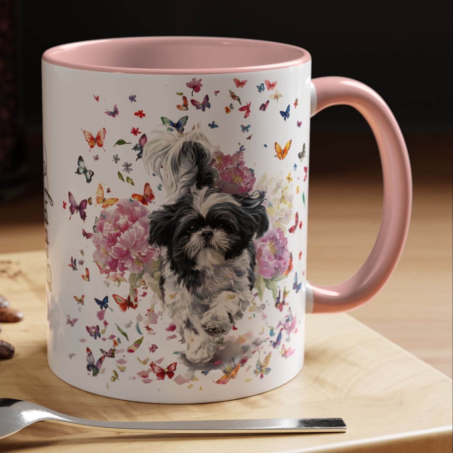 Shih Tzu #4 Personalized Accent Mugs, 11oz