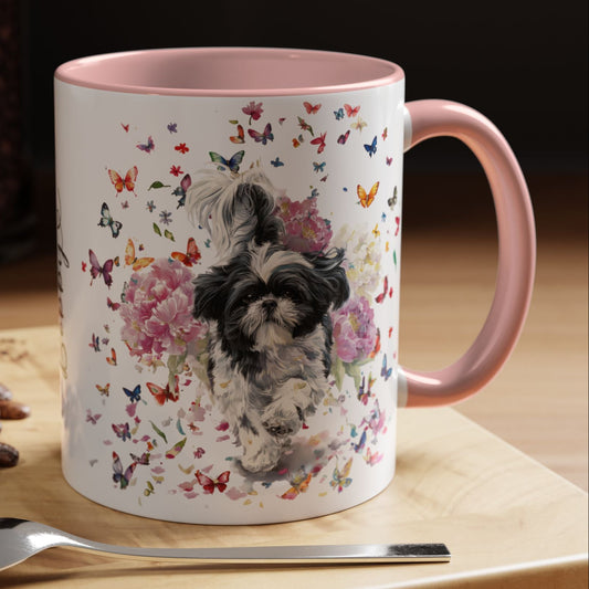 Shih Tzu #4 Personalized Accent Mugs, 11oz