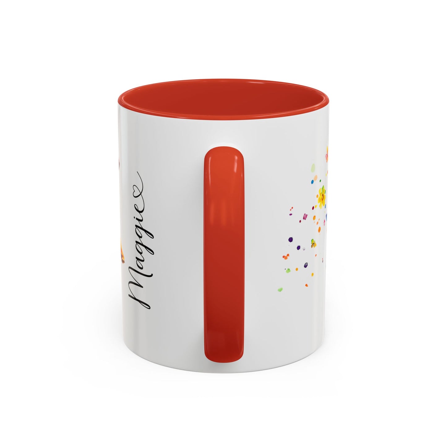 Vizsla Personalized Colorful Accent Mugs, 11oz