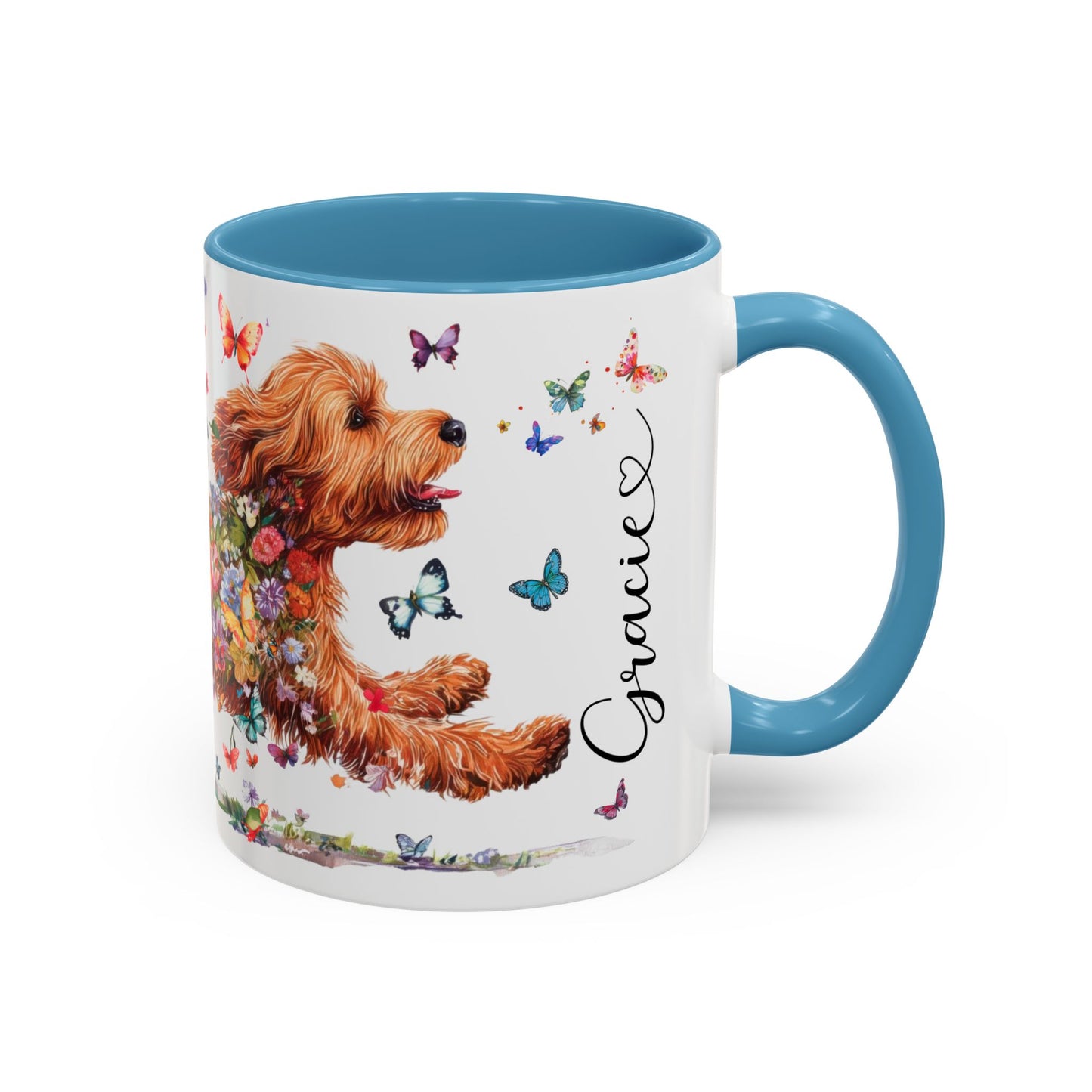 Cockapoo #2 Personalized Accent Mugs, 11oz