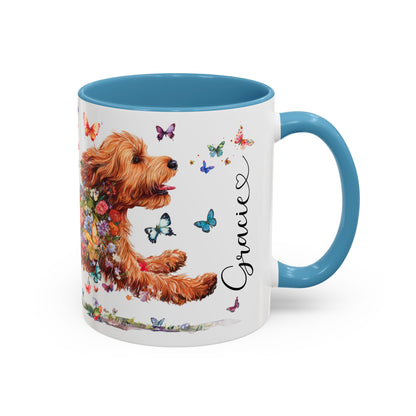 Cockapoo #2 Personalized Accent Mugs, 11oz