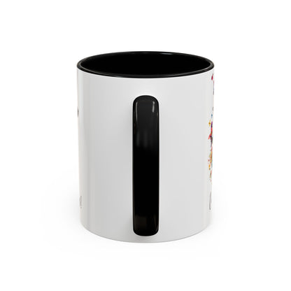 Border Collie #1 “Live like the gate was left open" Accent Mugs, 11oz