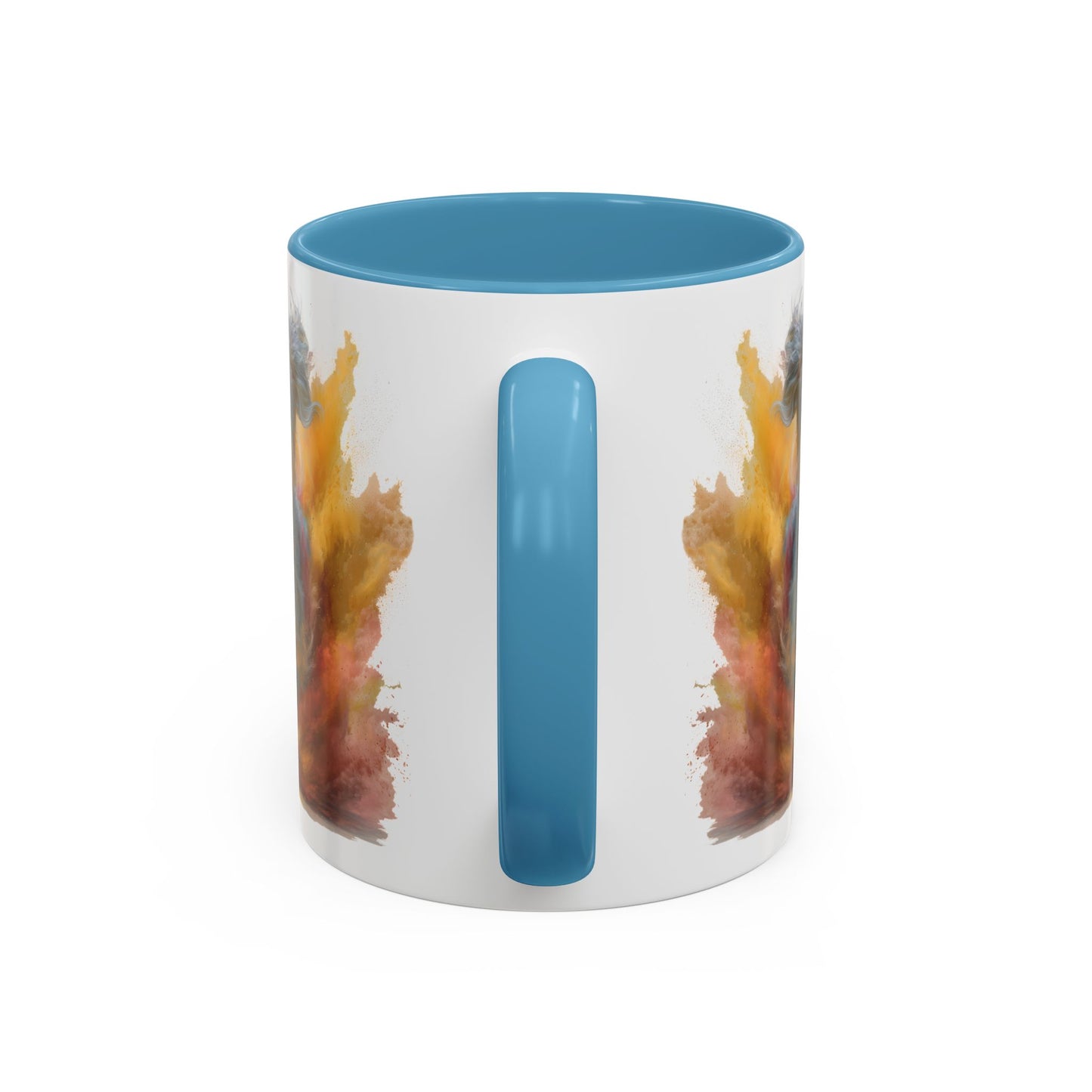 Maltese #2 Paint Colourful Personalised Accent Mugs, 11oz
