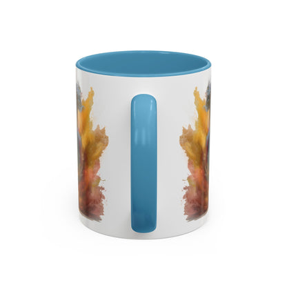 Maltese #2 Paint Colourful Personalised Accent Mugs, 11oz