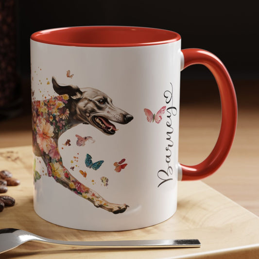 Greyhound Personalized Accent Mugs, 11oz