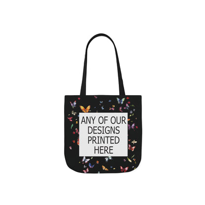 ANY OF OUR DESIGNS - BLACK Canvas Tote Bag,
