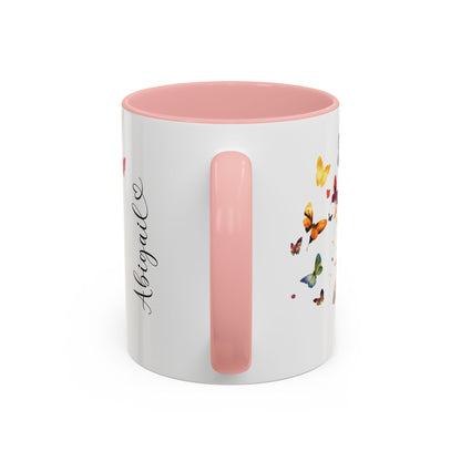 Poodle Personalized Accent Mugs, 11oz