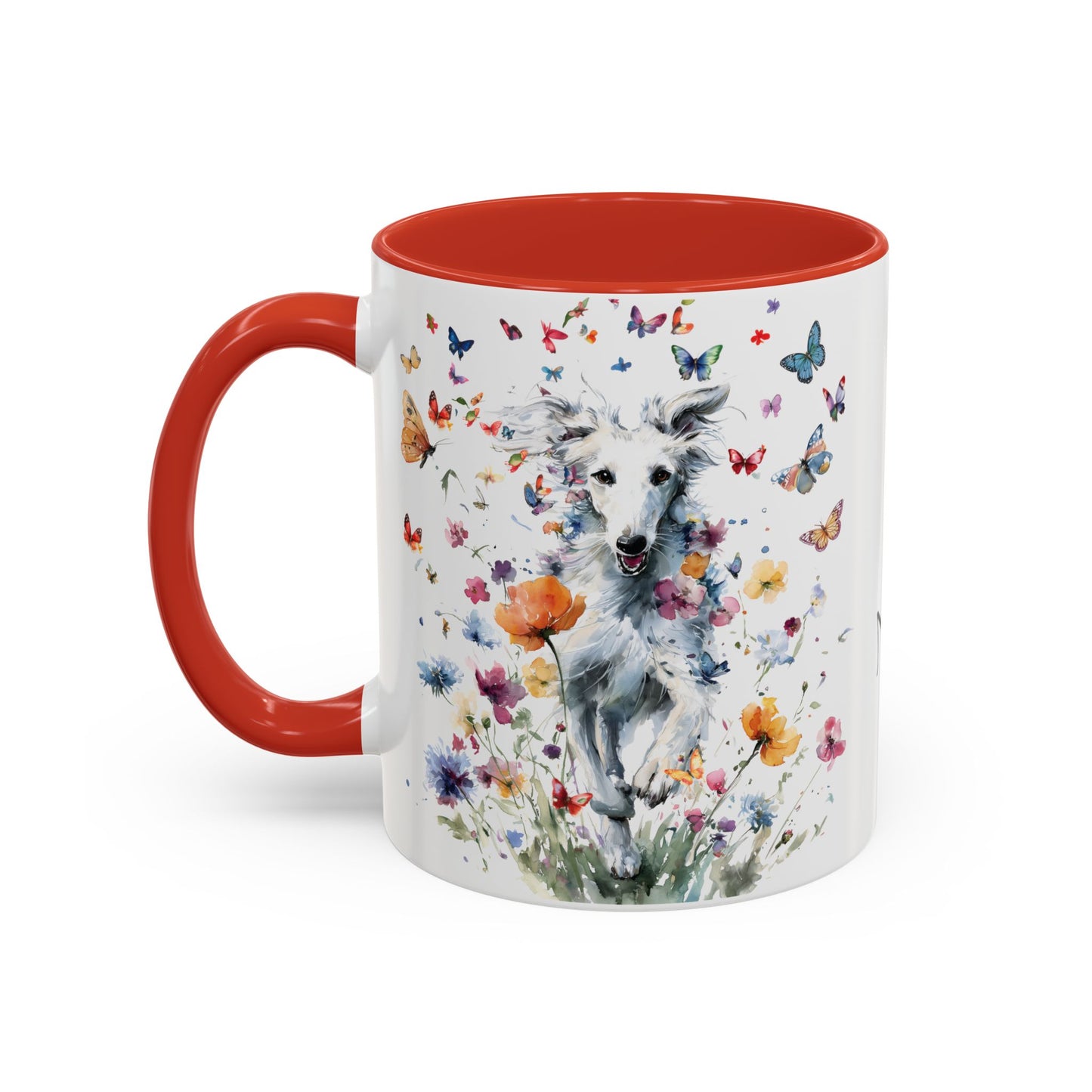 Silken Windhound #3 Personalized Accent Mugs, 11oz
