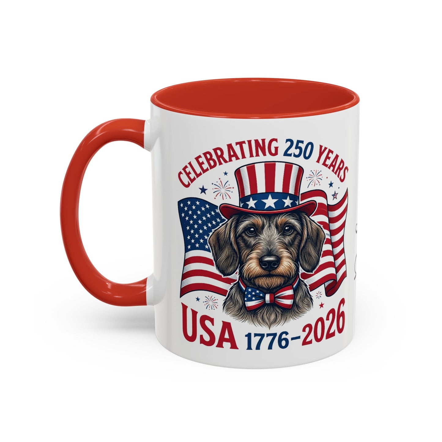 Dachshund #2 - 250th Celebration Personalised  Accent Mugs, 11oz & 15oz