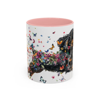 English Cocker Spaniel #4 Personalized Accent Mugs, 11oz