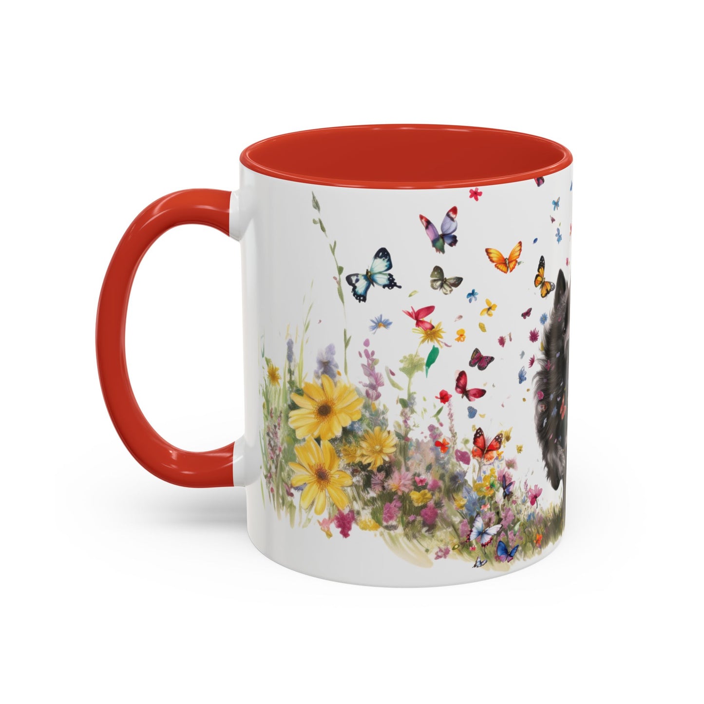 Schipperke #2 Personalized Accent Mugs, 11oz