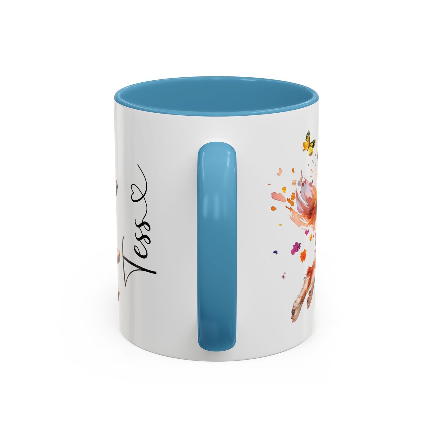 Border Collie Red Merle, Personalized Accent Mugs, 11oz
