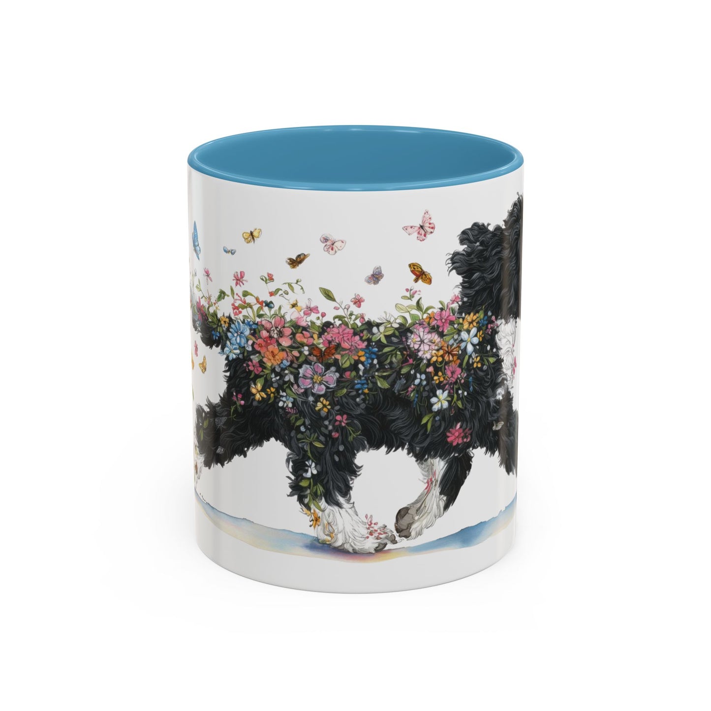 Portuguese Water Dog #2 Personalized Accent Mugs, 11oz
