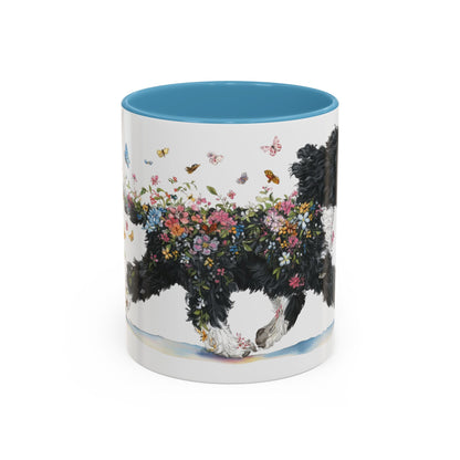 Portuguese Water Dog #2 Personalized Accent Mugs, 11oz