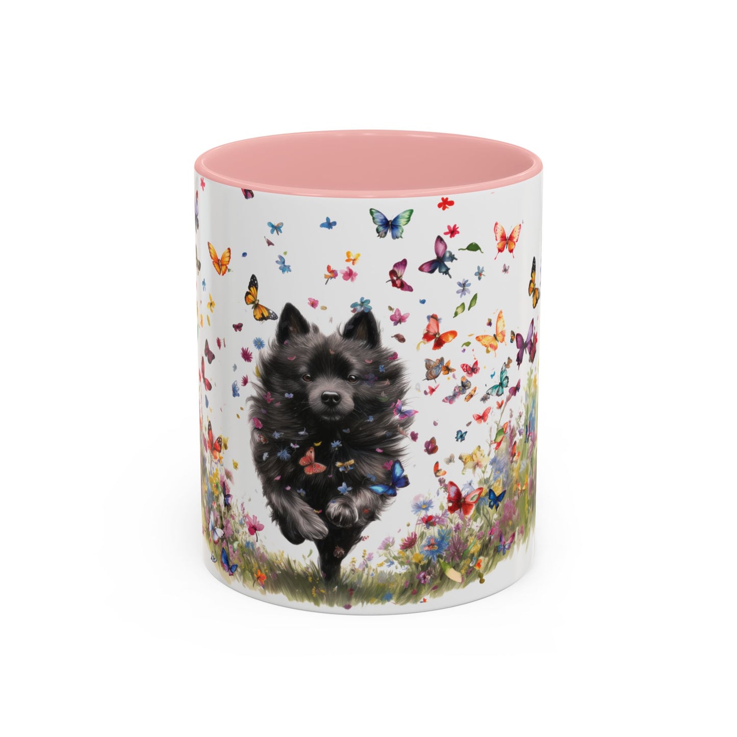 Schipperke #2 Personalized Accent Mugs, 11oz