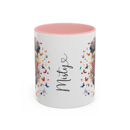 Poodle #6 Personalized Accent Mugs, 11oz