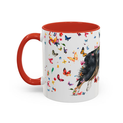 Australian Shepherd NBT #4 Personalized Accent Mugs, 11oz