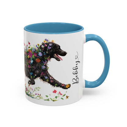 Curly Coated Retriever #2 Personalized Accent Mugs, 11oz