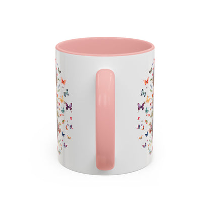 Poodle #6 Personalized Accent Mugs, 11oz