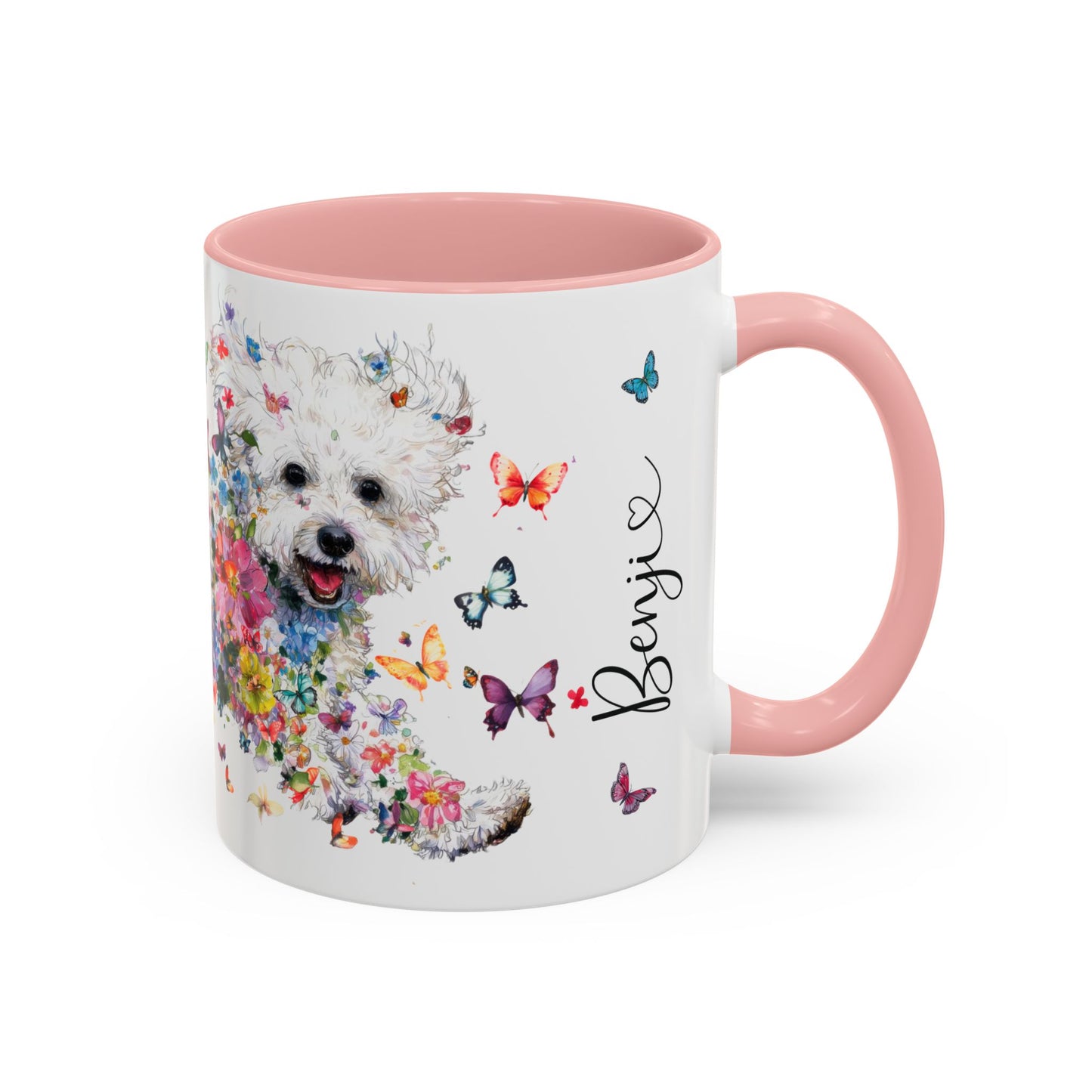 Bichon Frise #1 Personalized colourful Mugs, 11oz