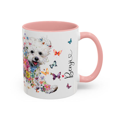 Bichon Frise #1 Personalized colourful Mugs, 11oz