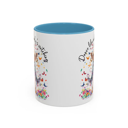Yorkshire Terrier, Dance like nobody's watching 11oz  Accent Mugs